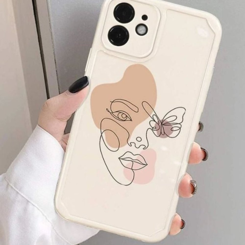Iphone Abstract Face Print iPhone Case for Iphone 12